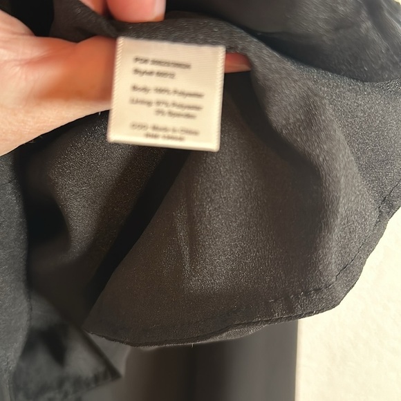 Nasty Gal Black Hook & Eye Crop Top With Sheer Cape Size Large - Picture 4 of 8